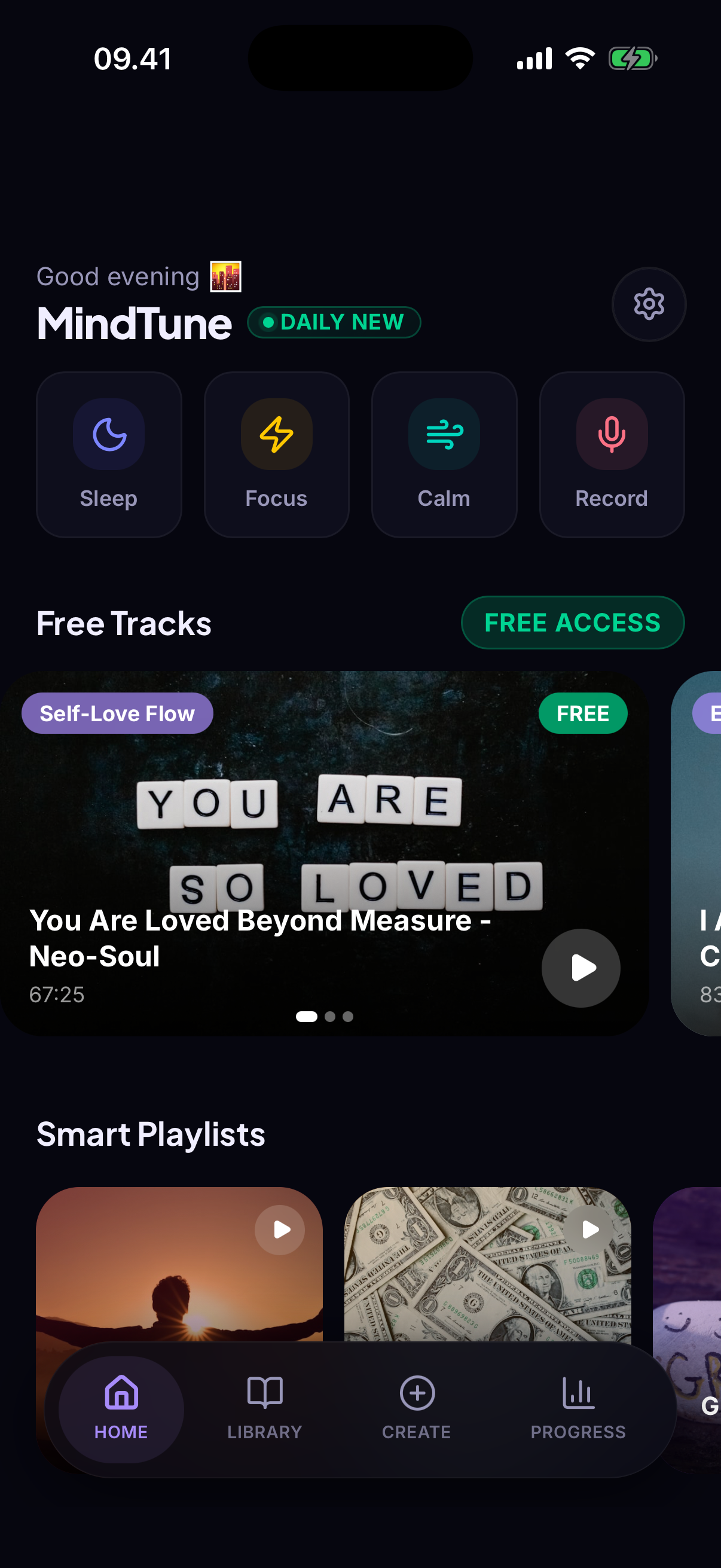 MindTune app screenshot